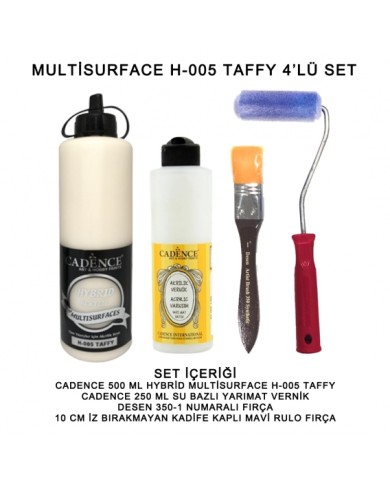 500ML H:05 TAFFY HYBRİD + 250ML YARIMAT VERNİK 4'LÜ SET