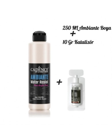 AMBİANTE SUYA DAYANIKLI BOYA METALİK AWM-01 İNCİ 250 ML