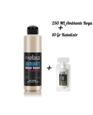 AMBİANTE SUYA DAYANIKLI BOYA METALİK AWM-02 PLATİN 250 ML