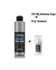 AMBİANTE SUYA DAYANIKLI BOYA METALİK AWM-06 GÜMÜŞ 250 ML