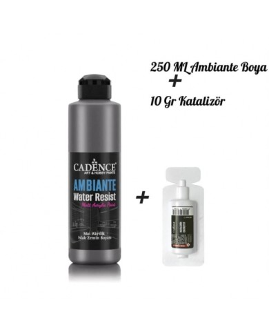 AMBİANTE SUYA DAYANIKLI BOYA METALİK AWM-07 ANTRASİT 250 ML