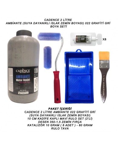 2 LİTRE AMBİANTE 022 GRAFİTİ GRİ SET