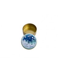 Kar Motifli Happy New Year Metal Mum Kabı 75 CC