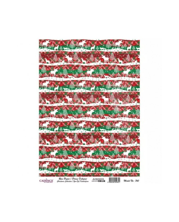 Model 760 Yılbaşı Cadence Pirinç Dekopaj Kağıdı 30x42cm