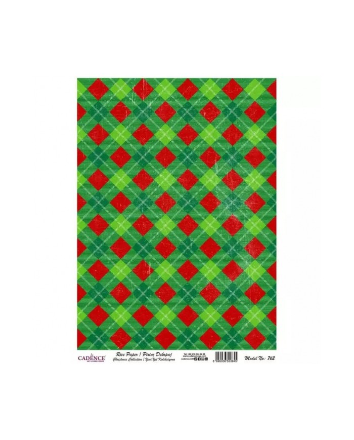 Model 762 Yılbaşı Cadence Pirinç Dekopaj Kağıdı 30x42cm