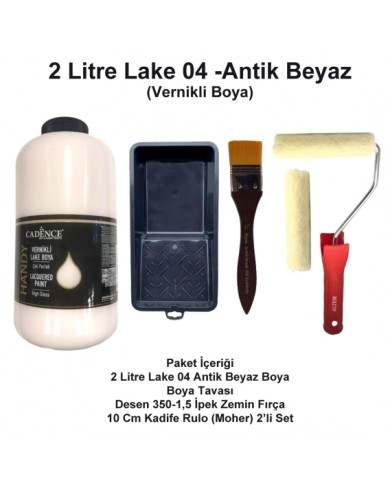 2 Litre Lake 04 Antik Beyaz + Moher Set