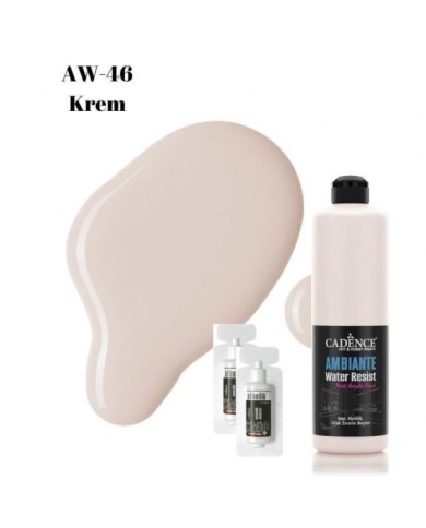 AW46 Krem Ambiante Islak Zemin Boyası 500ML + Katalizör 20GR