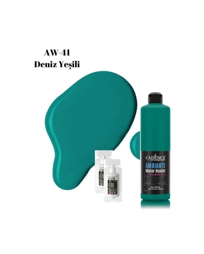 AW41 Deniz Yeşili Ambiante Islak Zemin Boyası 500ML + Katalizör 20GR