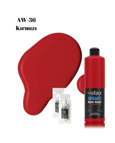 AW36 Kırmızı Ambiante Islak Zemin Boyası 500ML + Katalizör 20GR