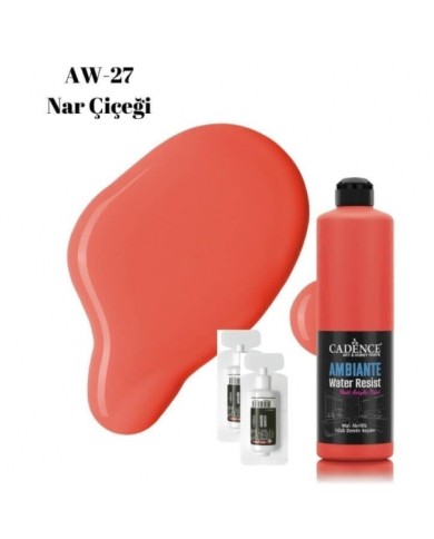 AW27 Nar Çiçeği Ambiante Islak Zemin Boyası 500ML + Katalizör 20GR