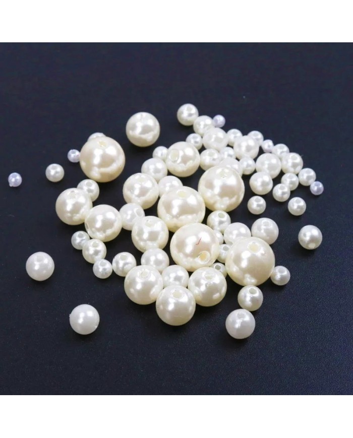 Plastik Lüks Inciler 10 mm 250 gr
