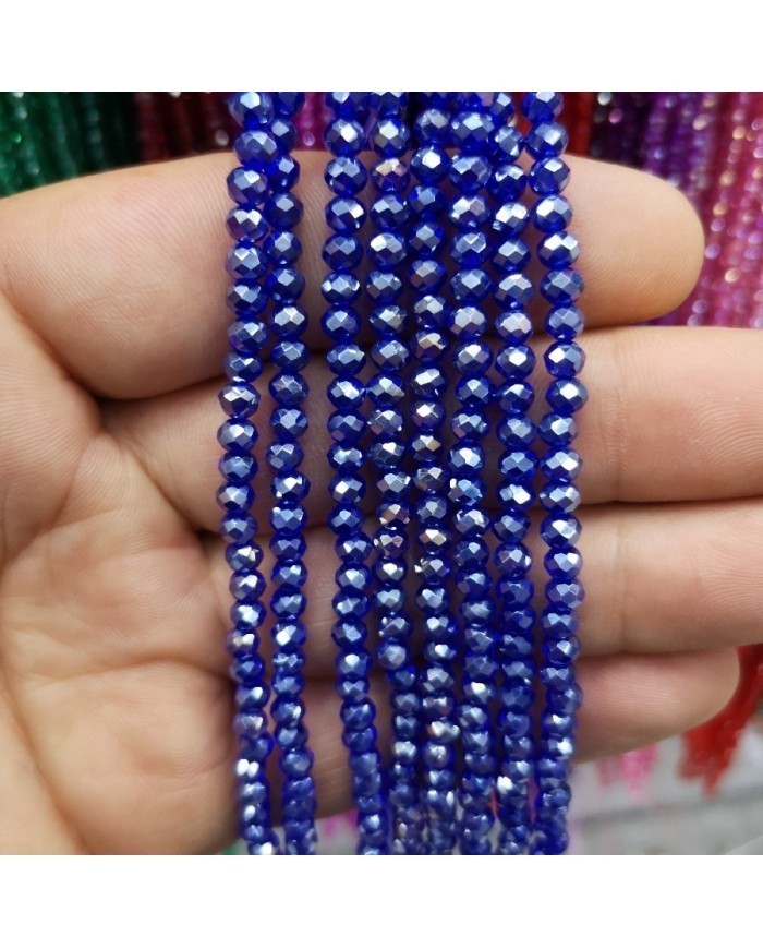 4 mm ipe dizili kristal boncuk çin camı janjan saks 5 adet