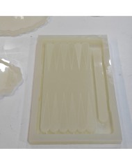Epoksi Reçine Tavla Silikon Kalıp Modeli Mold 55 cm x 33 cm x 4 cm