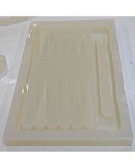 Epoksi Reçine Tavla Silikon Kalıp Modeli Mold 55 cm x 33 cm x 4 cm