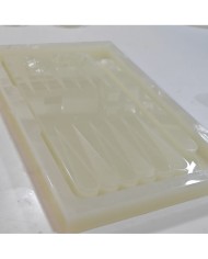 Epoksi Reçine Tavla Silikon Kalıp Modeli Mold 55 cm x 33 cm x 4 cm