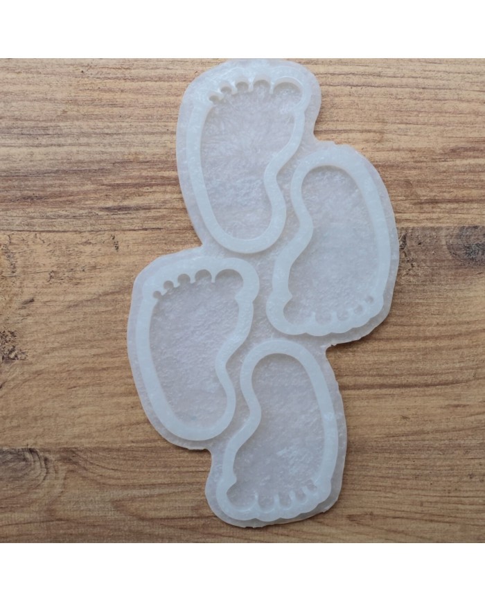 5 Adet Bebek Ayağı 1Çift Magnet Reçine Epoksi Kalıbı - Kod: 1233