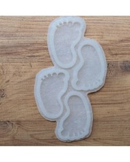 5 Adet Bebek Ayağı 1Çift Magnet Reçine Epoksi Kalıbı - Kod: 1233