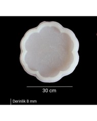 5 Adet 12cm - Yonca Model Bardak Altı Kalıbı