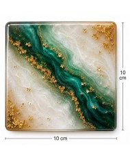 5 Adet 10x10 cm - Kare  Bardak Altı Kalıbı