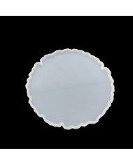 5 ADET Tırtıklı Yuvarlak Tepsi - Reçine Epoksi Kalıp - T4