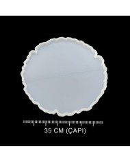 5 Adet Tepsi Güneş 2 - Reçine Epoksi Kalıp - T5