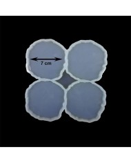 5 Adet Reçine epoksi Kalıp 10*10 CM 4'lü Bardak Altı - ÇB7