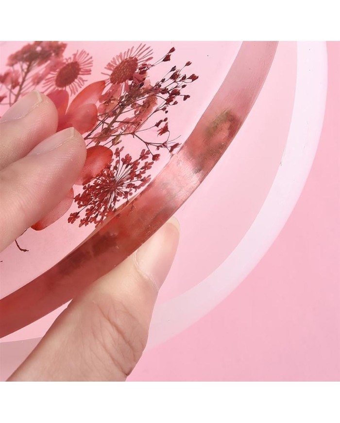 5 Adet Dikdörtgen Resin Epoksi Silikon Kalıp 40 cm x 20 cm x 2 cm