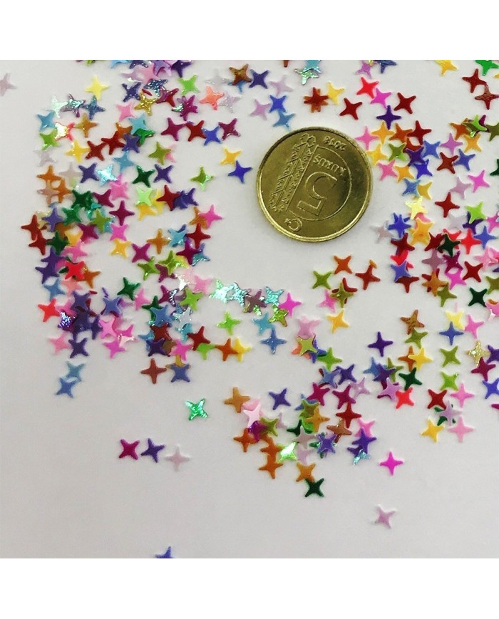 Mini 4 Kuyruk Yıldız Renkli Pul Paketi