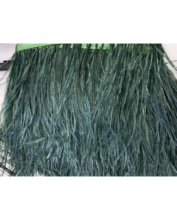 Deve Kuşu Tüyü Yeşil 1 Metre