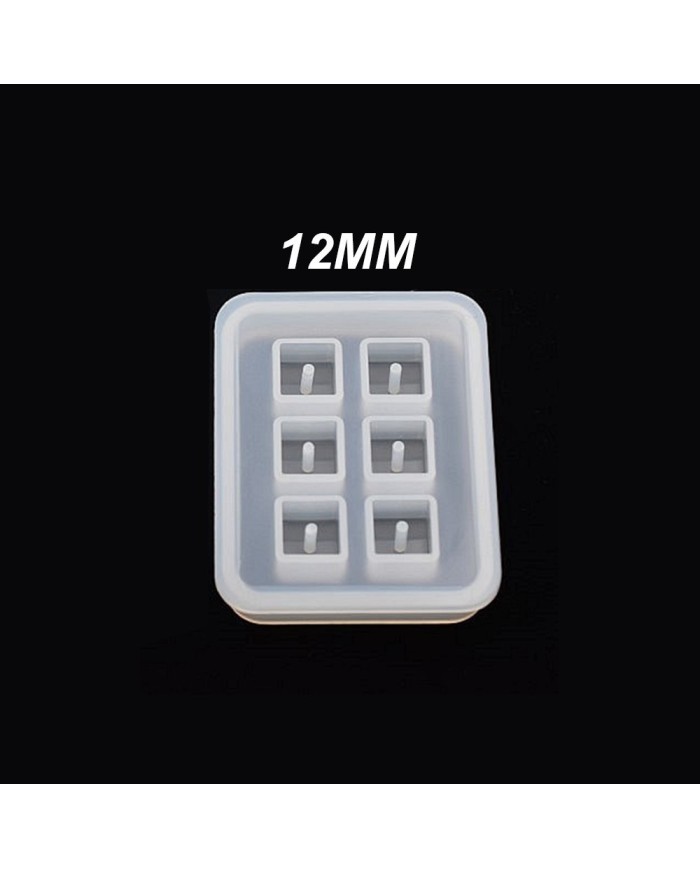 Boncuk Reçine Epoksi Kalıp - Kare - 12 mm -Kod:164