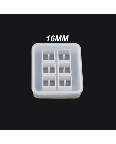 Reçine Epoksi Kalıp 16mm Kare Boncuk -Kod:100