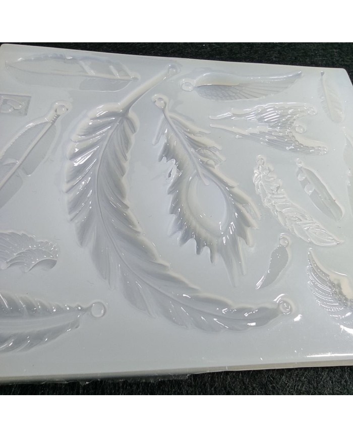 Reçine Epoksi ve Sabun Mini Yapraklar Kalıbı - Kod:104