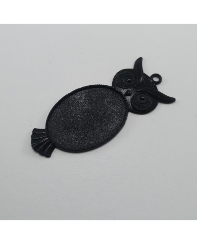 Metal Kolye Ucu - Baykuş 3