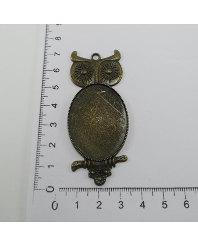 Metal Kolye Ucu - Baykuş 3