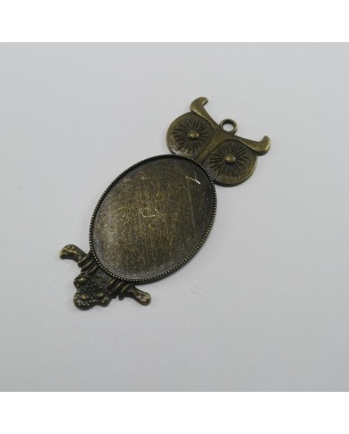 Metal Kolye Ucu - Baykuş 3