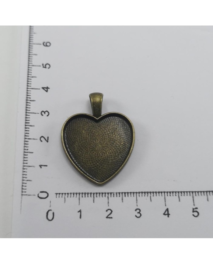 Metal Kolye Ucu - Kalp 2