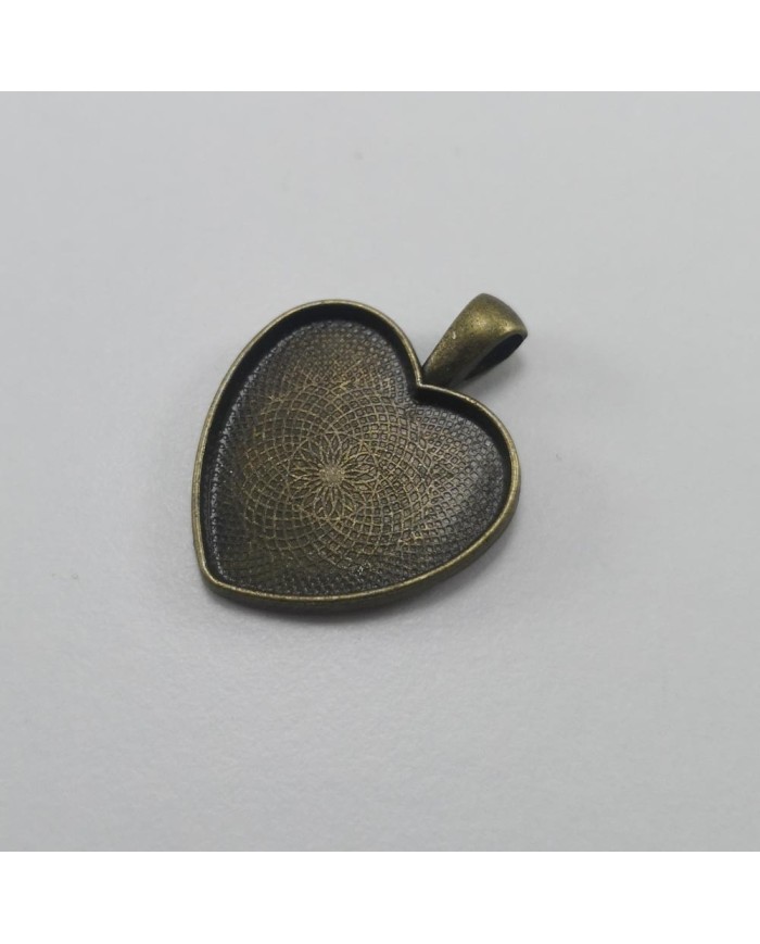 Metal Kolye Ucu - Kalp 2