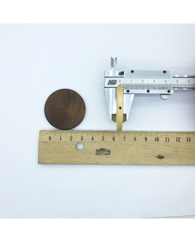 Ahşap Boncuk - Pul Model 10 Adet