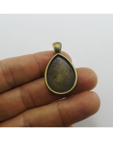 Metal Kolye Ucu - Damla