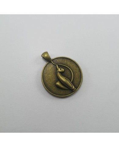 Metal Kolye Ucu - Kedili