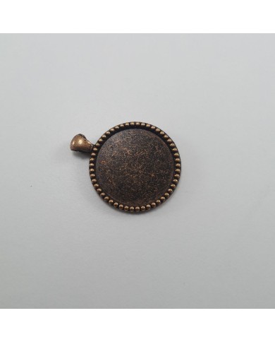 Metal Kolye Ucu - Kedili