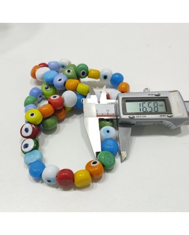 1 Dizi - İpe Dizili Cam Nazar Boncuk