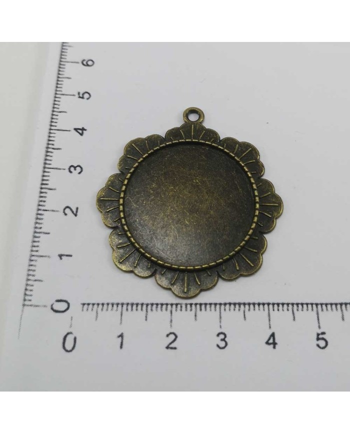 Metal Kolye Ucu - Çerçeve