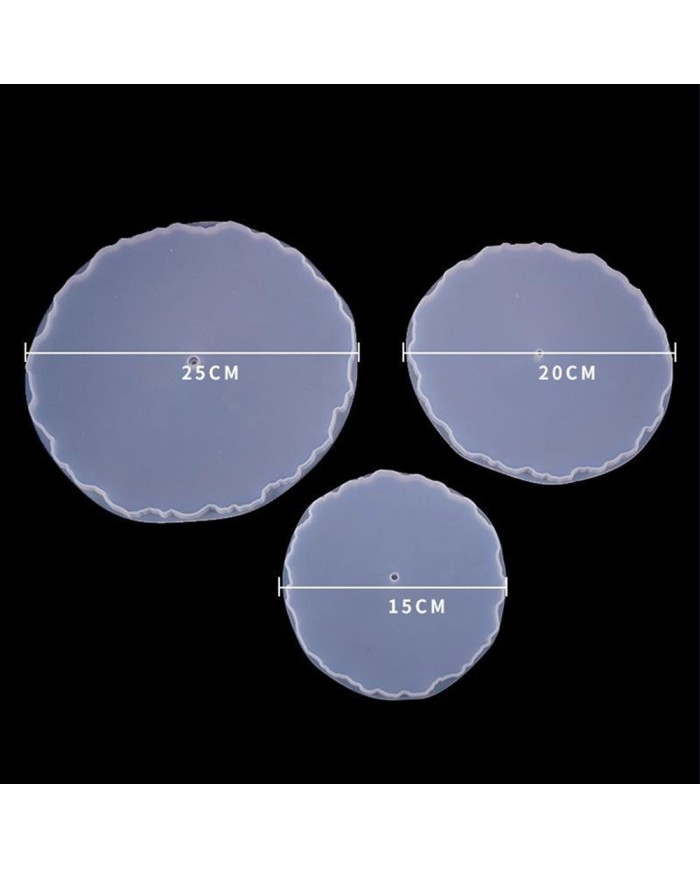 Yuvarlak Kek stand seti - Reçine Epoksi ve Beton Silikon Kalıp -Kod:209