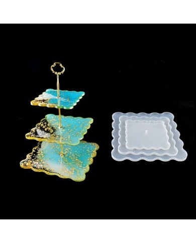 Reçine Epoksi ve Beton Kalıbı - Kare Kek stant Sadece Kalıp -Kod:210 Reçine Epoksi ve Beton Kalıbı - Kare Kek stant Sadece Kalıp -Kod:210