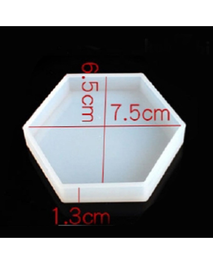 Küçük Boy Altıgen Reçine Epoksi,Sabun,Mum ve Beton Kalıbı - Kod: 11