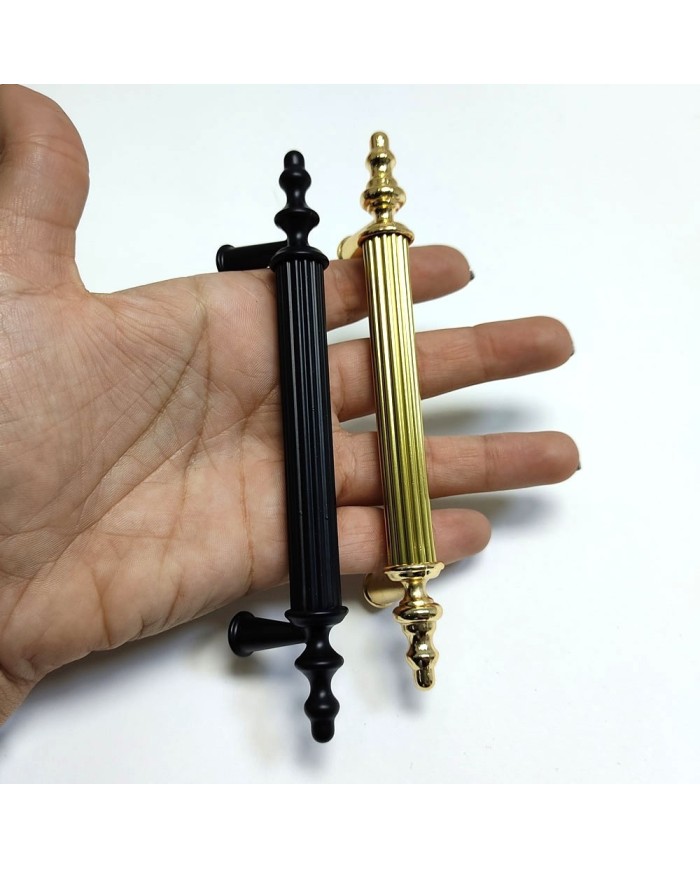 Tepsi Epoksi Kalıp Kulpu - Metal Tırtıklı Gold