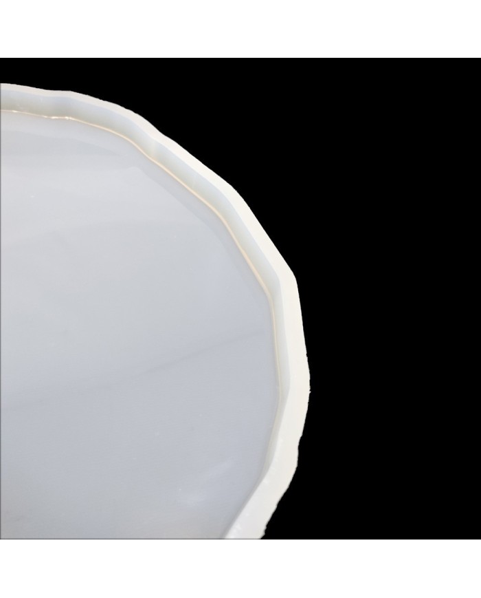 Tırtıklı Yuvarlak Tepsi Reçine Epoksi Kalıp - T4