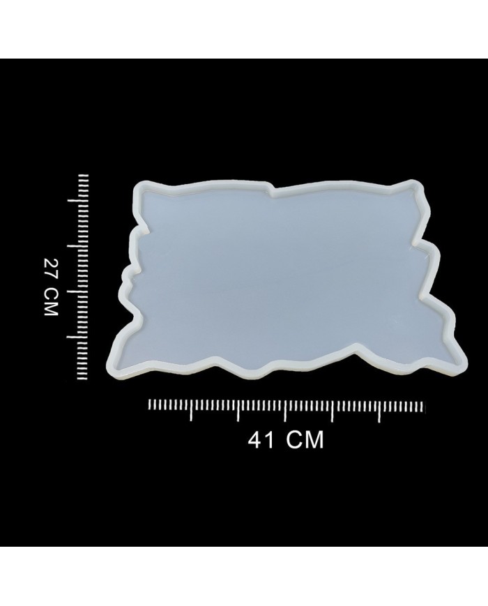 Dalgalı Dikdörtgen Tepsi Reçine Epoksi Kalıp - T8 Dalgalı Dikdörtgen Tepsi Reçine Epoksi Kalıp - T8