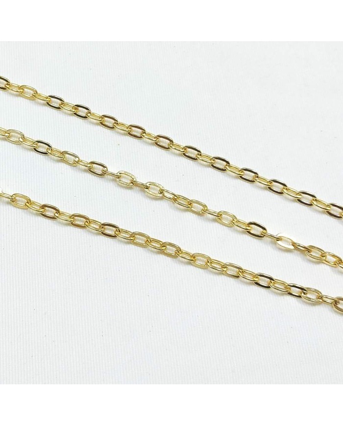 Takı Zinciri - Bileklik ve Kolye - 5.8 mm Gold
